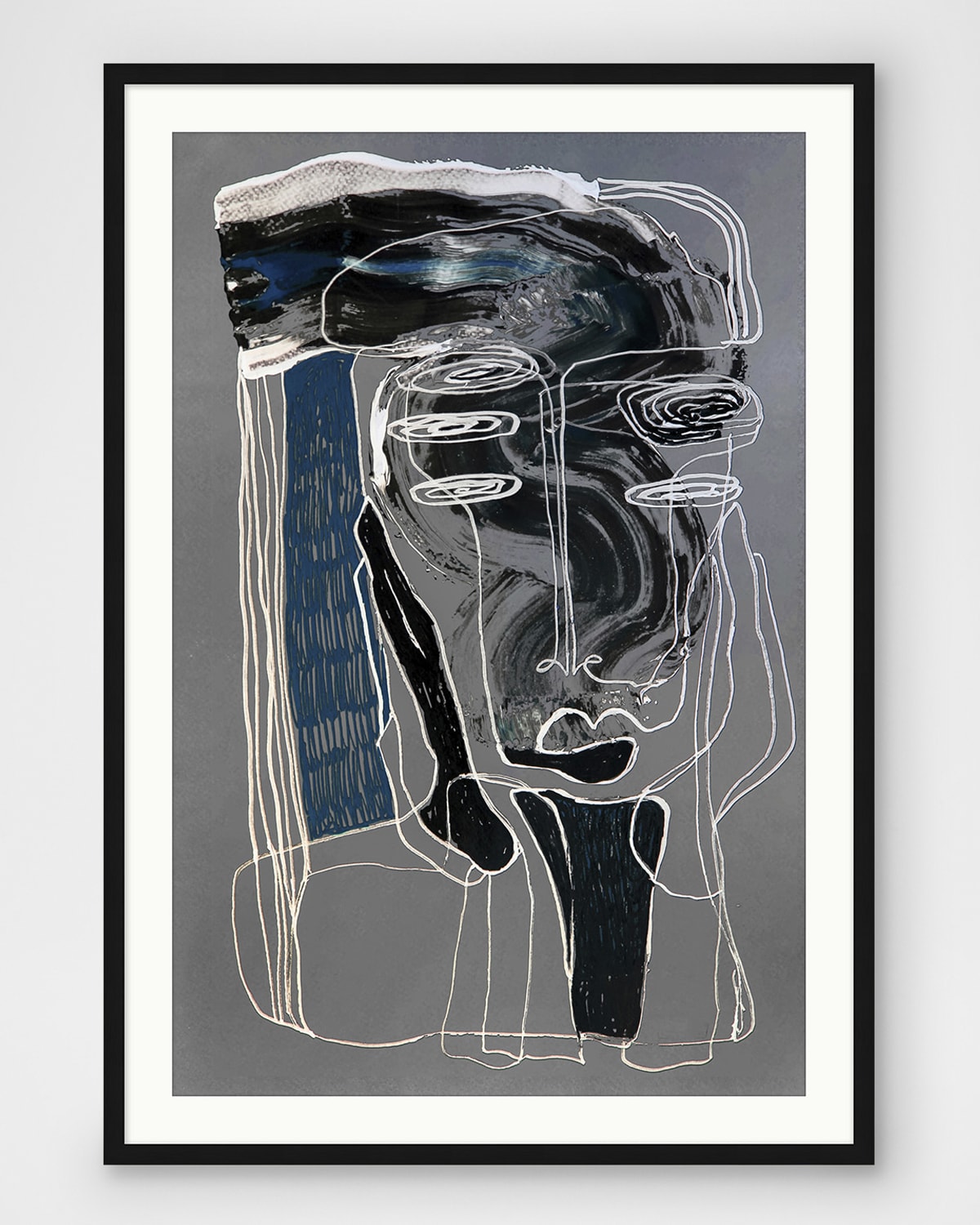 Wendover Art Group Long And Lined 2 Framed Giclee In Grey/black