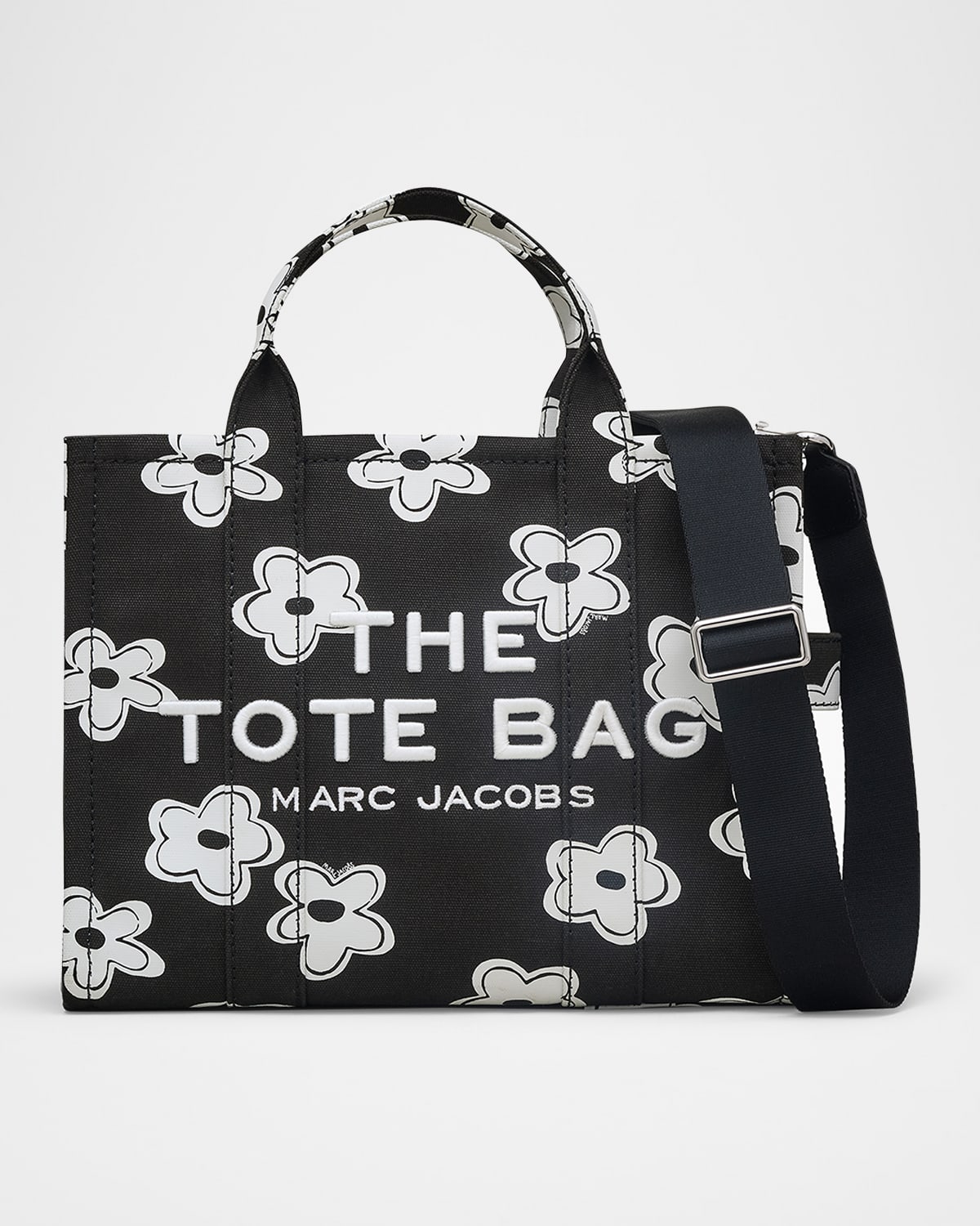 Shop Marc Jacobs The Medium Tote Bag In Blackwhite