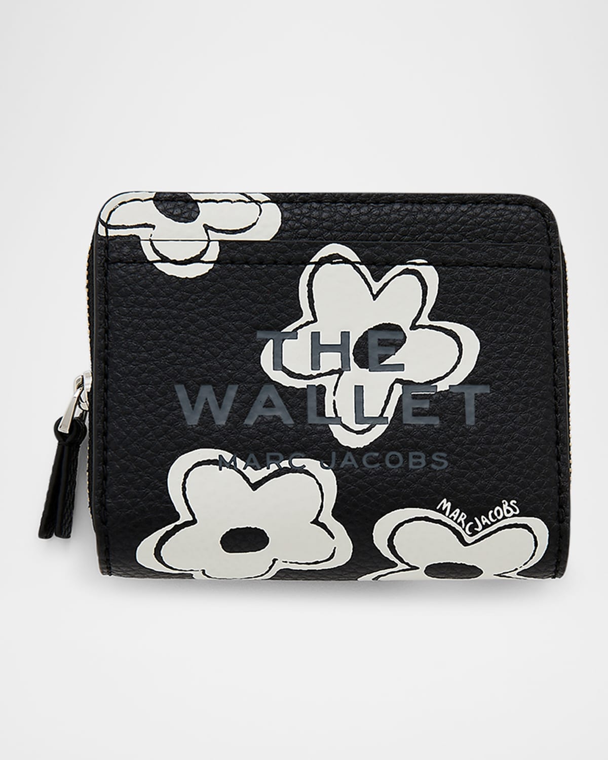 Marc Jacobs The Mini Compact Wallet In Blackwhite