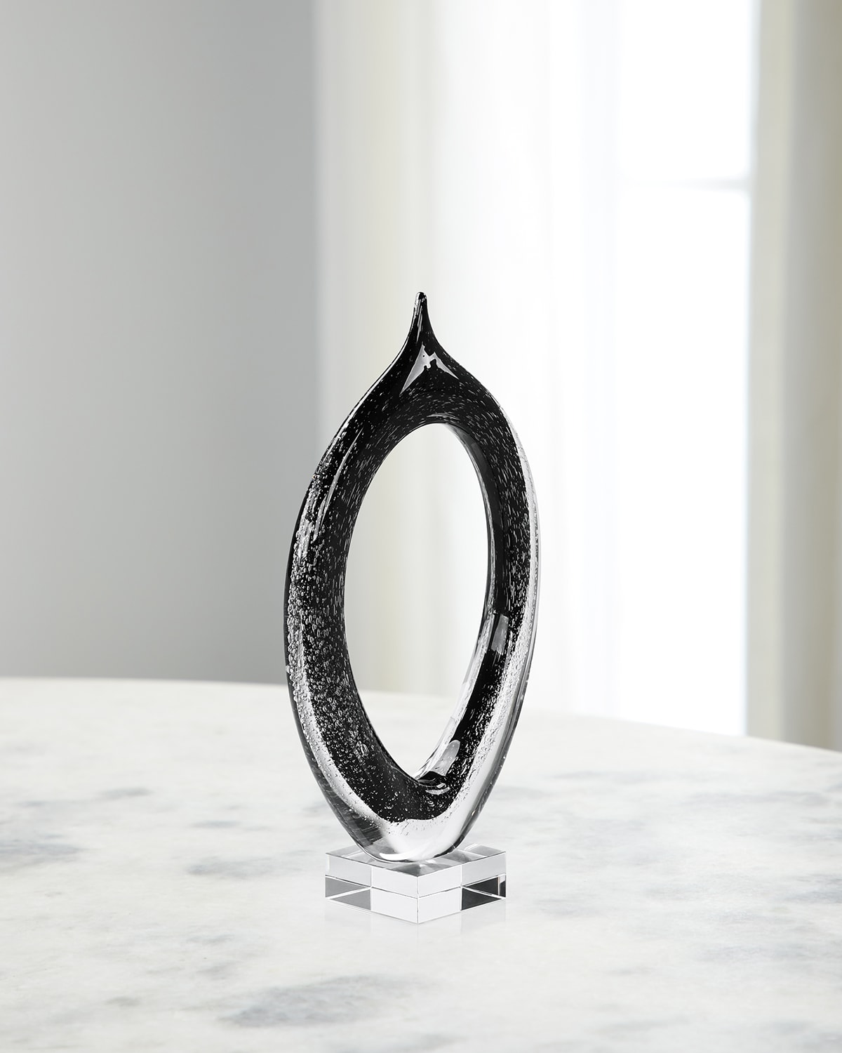 John-richard Collection Loop Sculpture, Large In Black