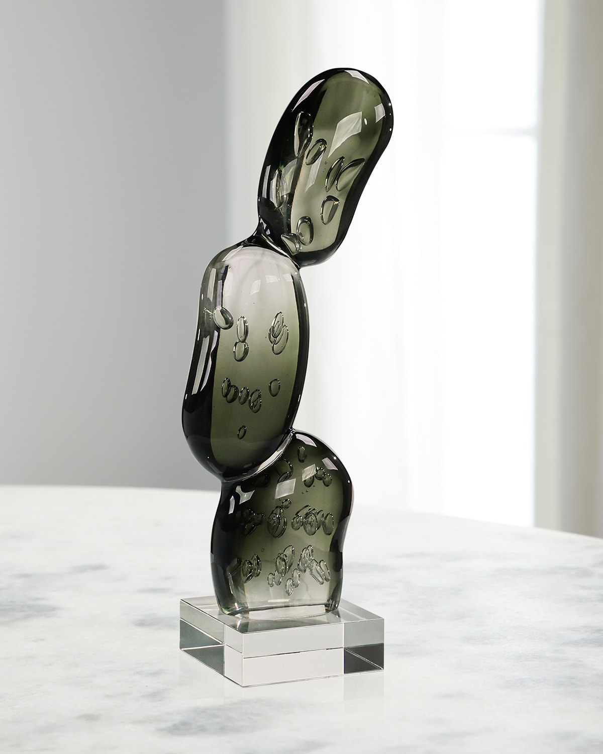 John-richard Collection Coalescent Bubbles Sculpture, Large In Charcoal