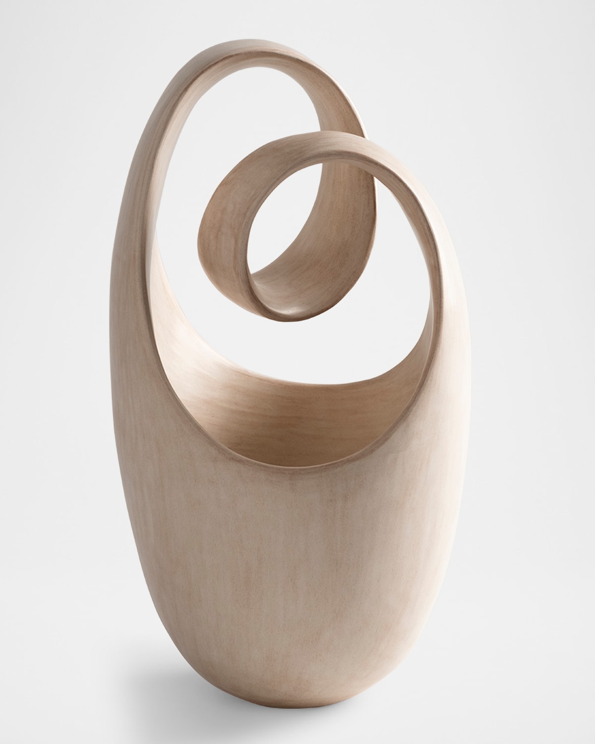 Tina Vlassopulos Loop Sculpture In Cream