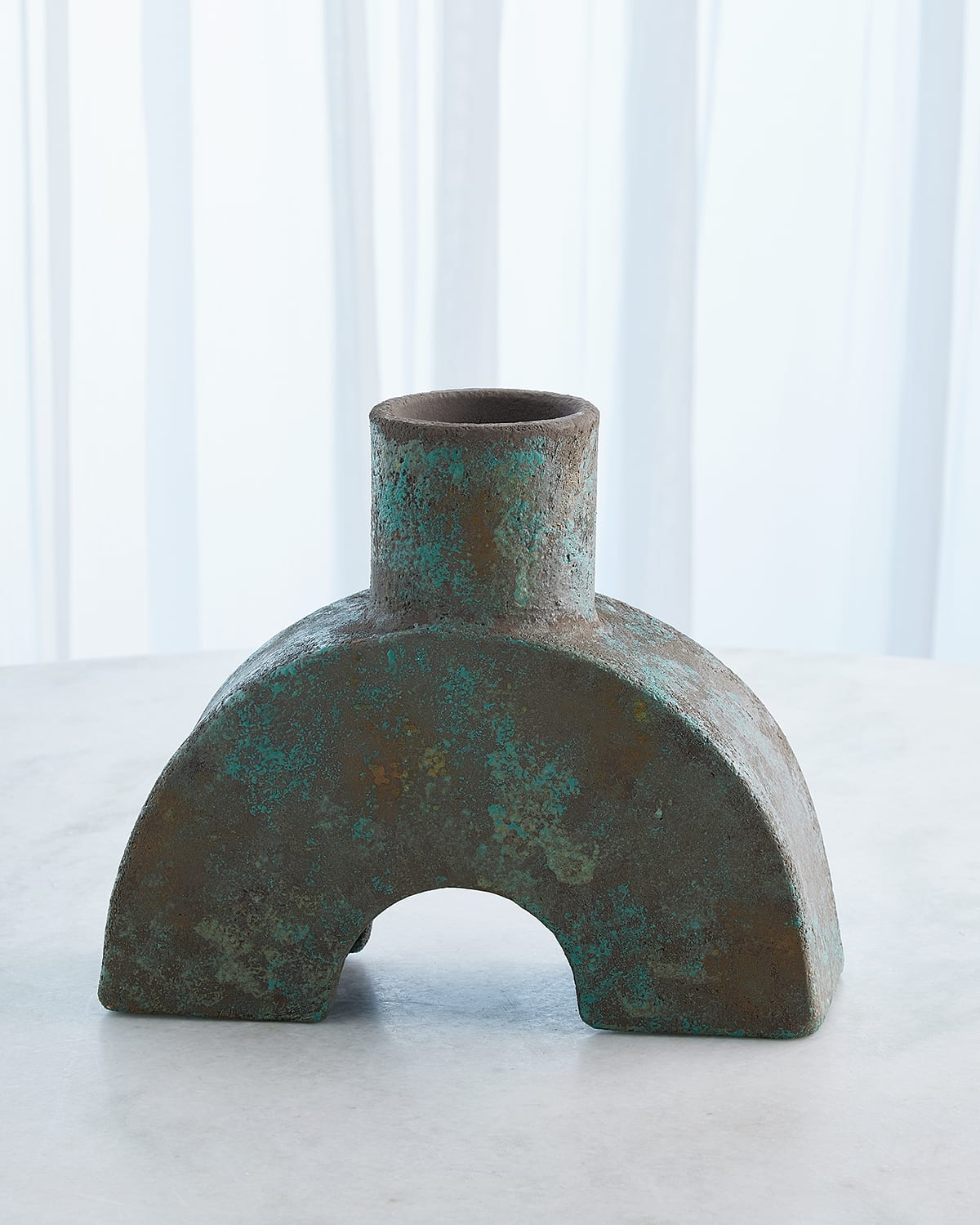 Global Views Anillo Vase In Green