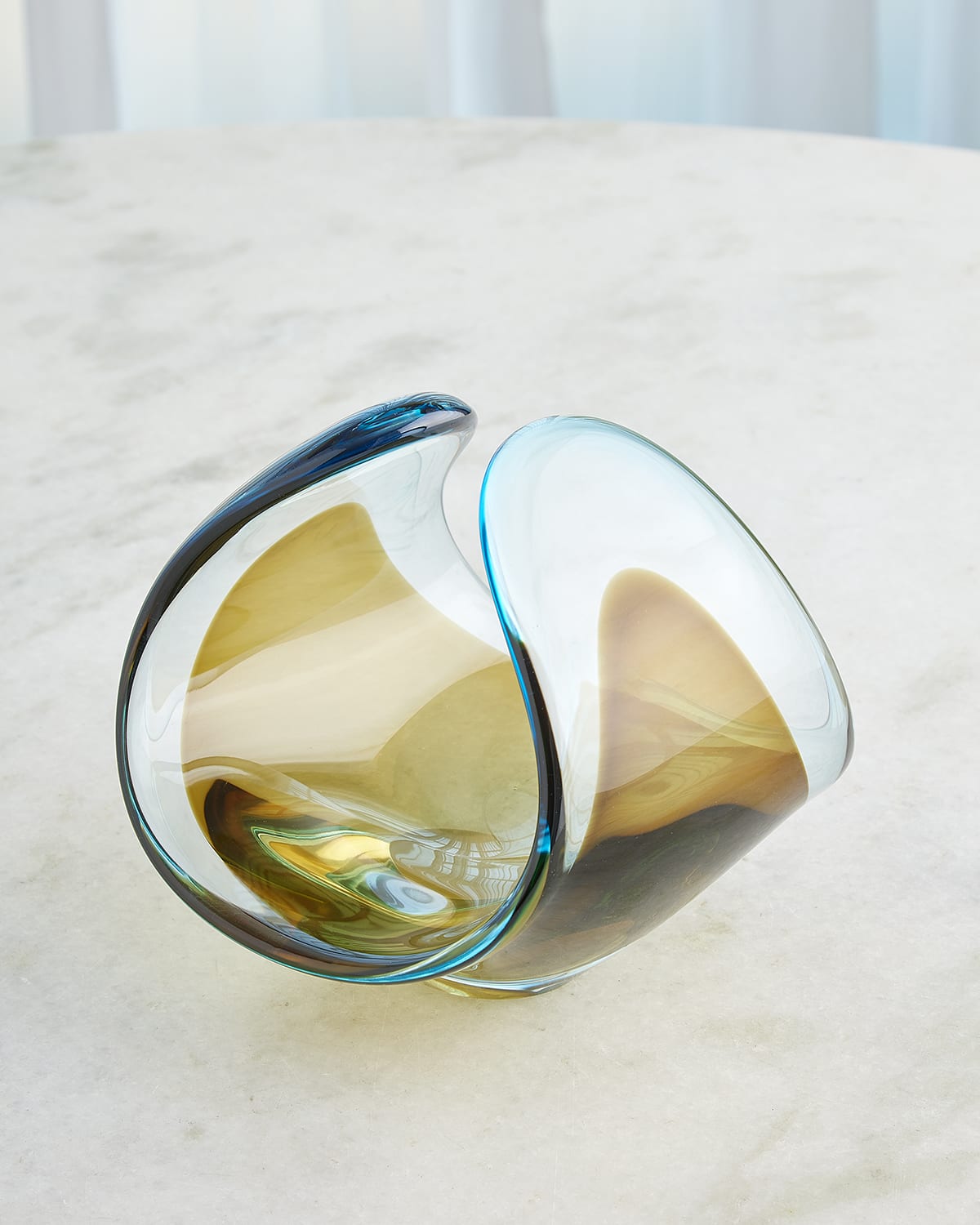 Global Views Duet Bowl In Turquoise