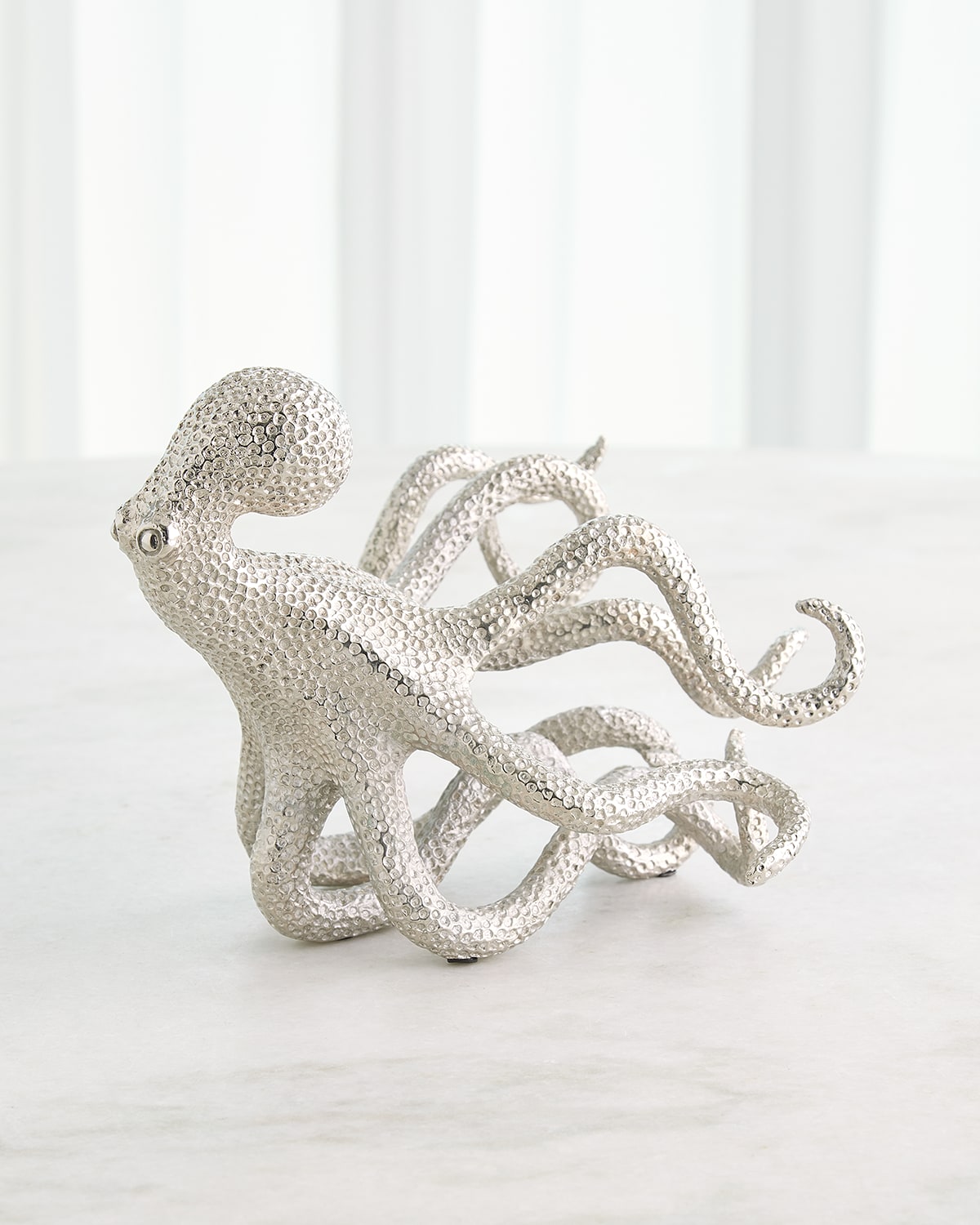 Global Views Gliding Octopus Sculpture In White