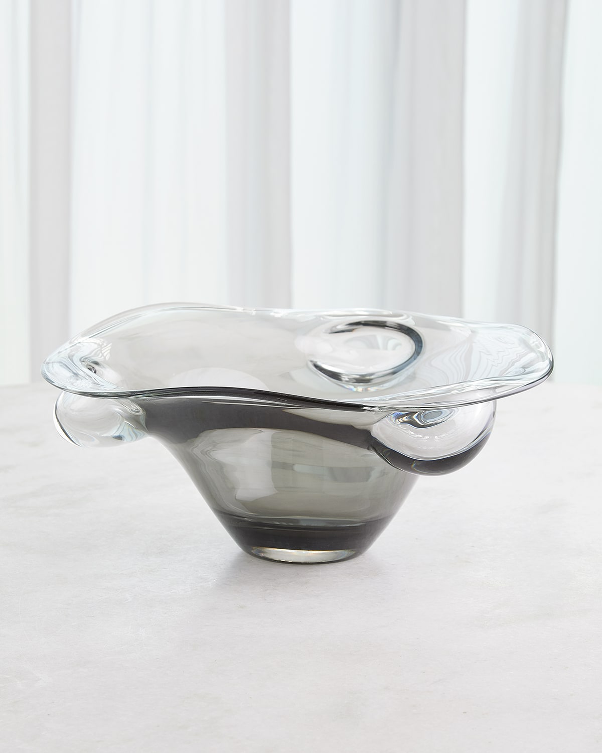 Global Views Triple Bubble Bowl In Grey