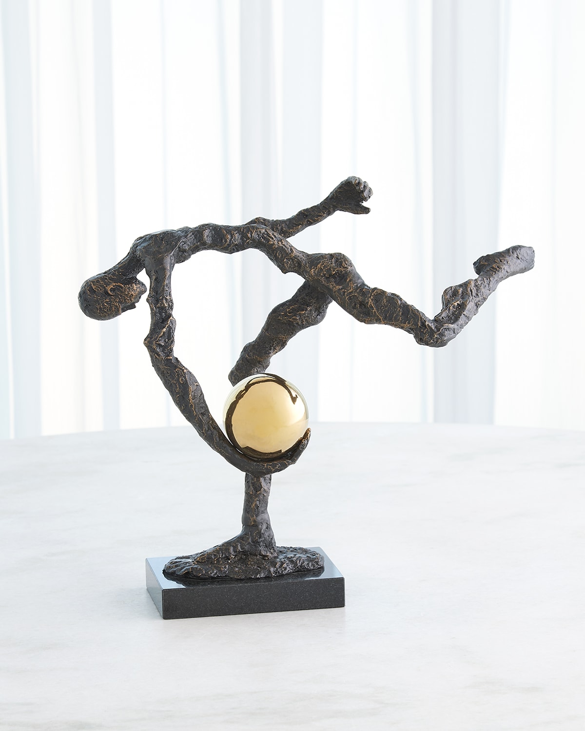 Global Views Tripped Up Sculpture In Black