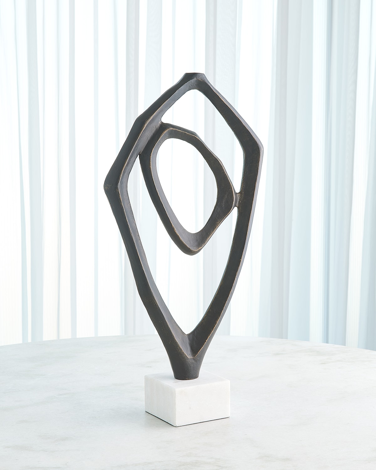 Global Views Interlude Sculpture In Black