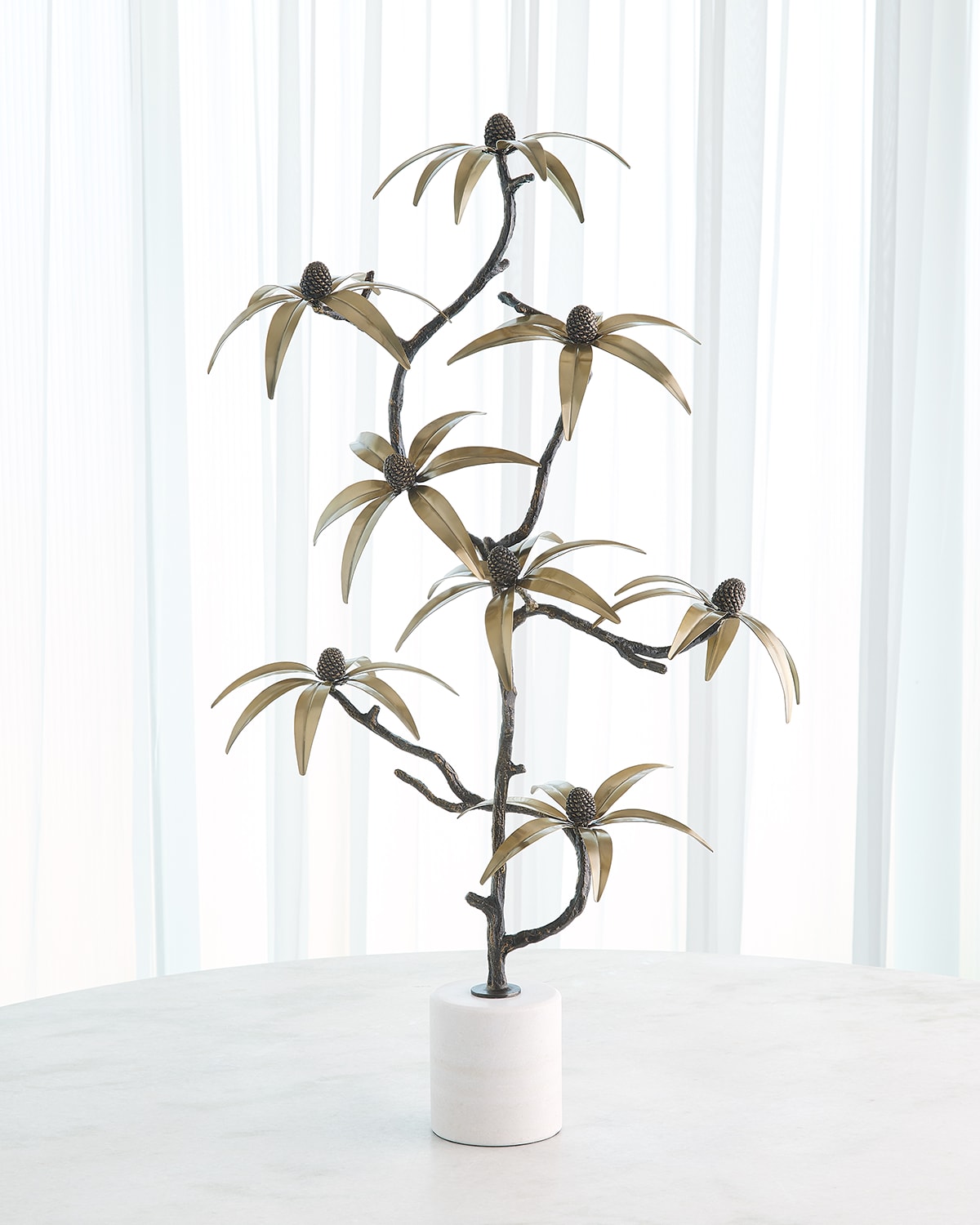 Global Views Golden Petal Sculpture In Gold