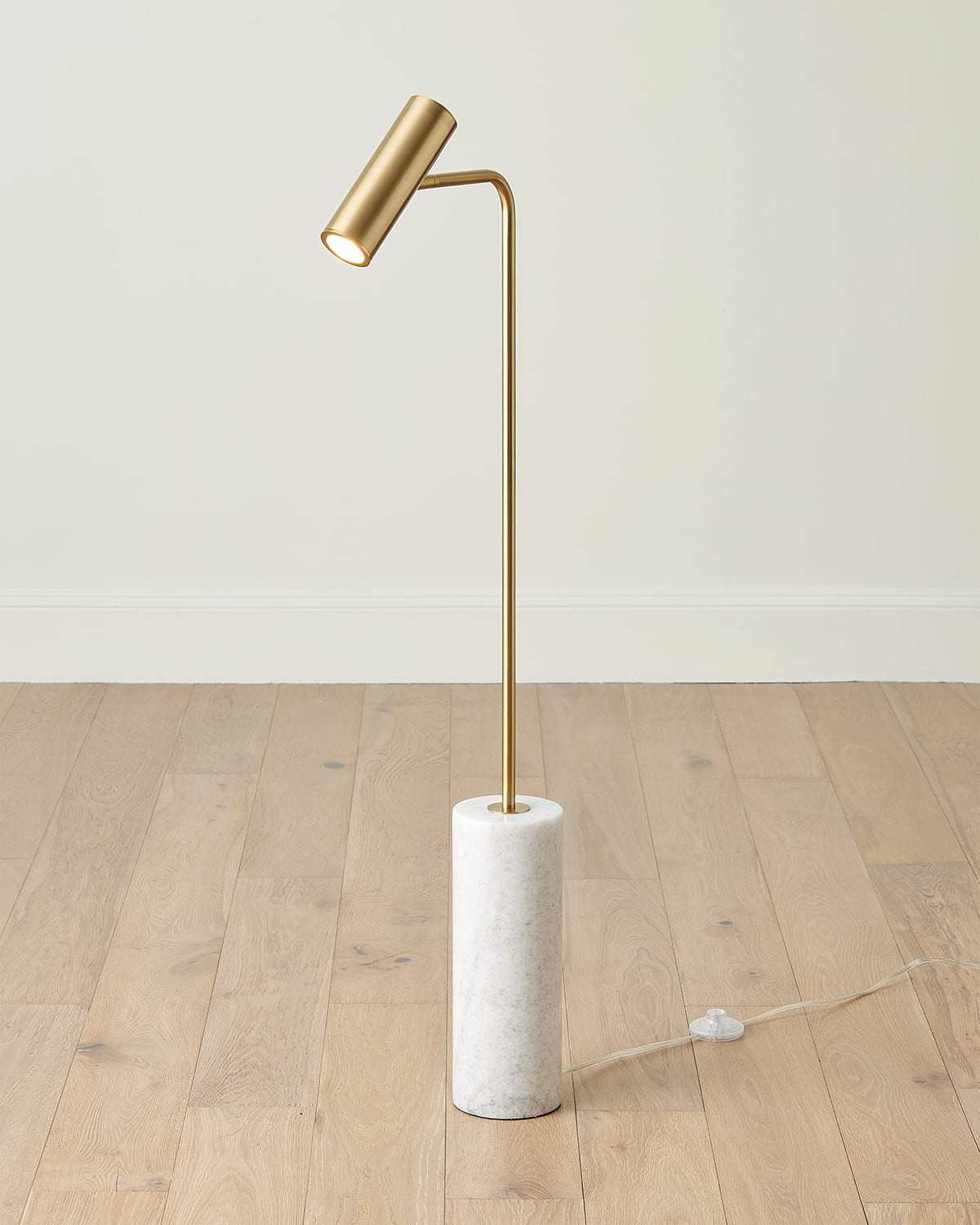 Global Views Brass Spot Floor Lamp In Gold
