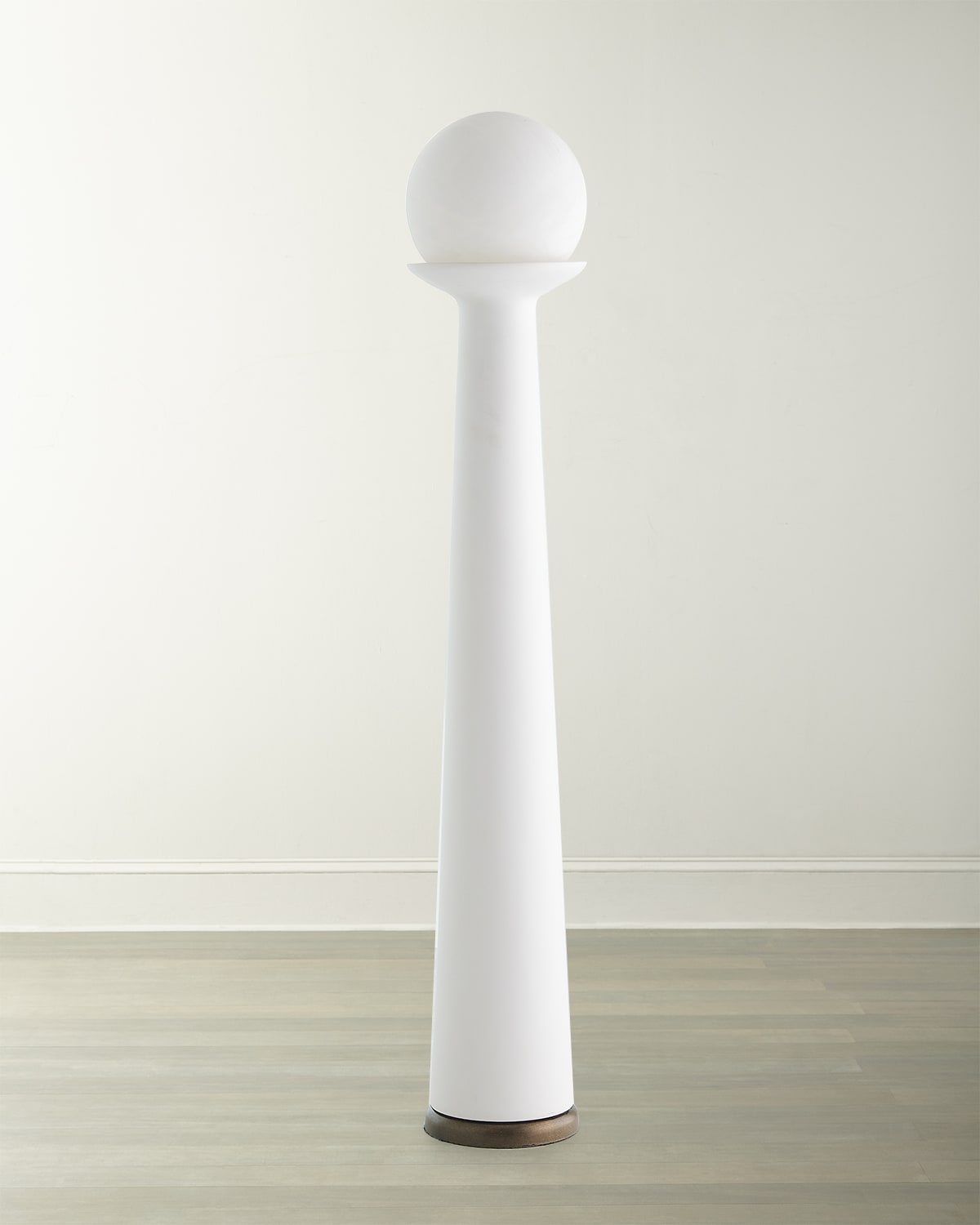 Global Views Tower 34" Floor Lamp In White