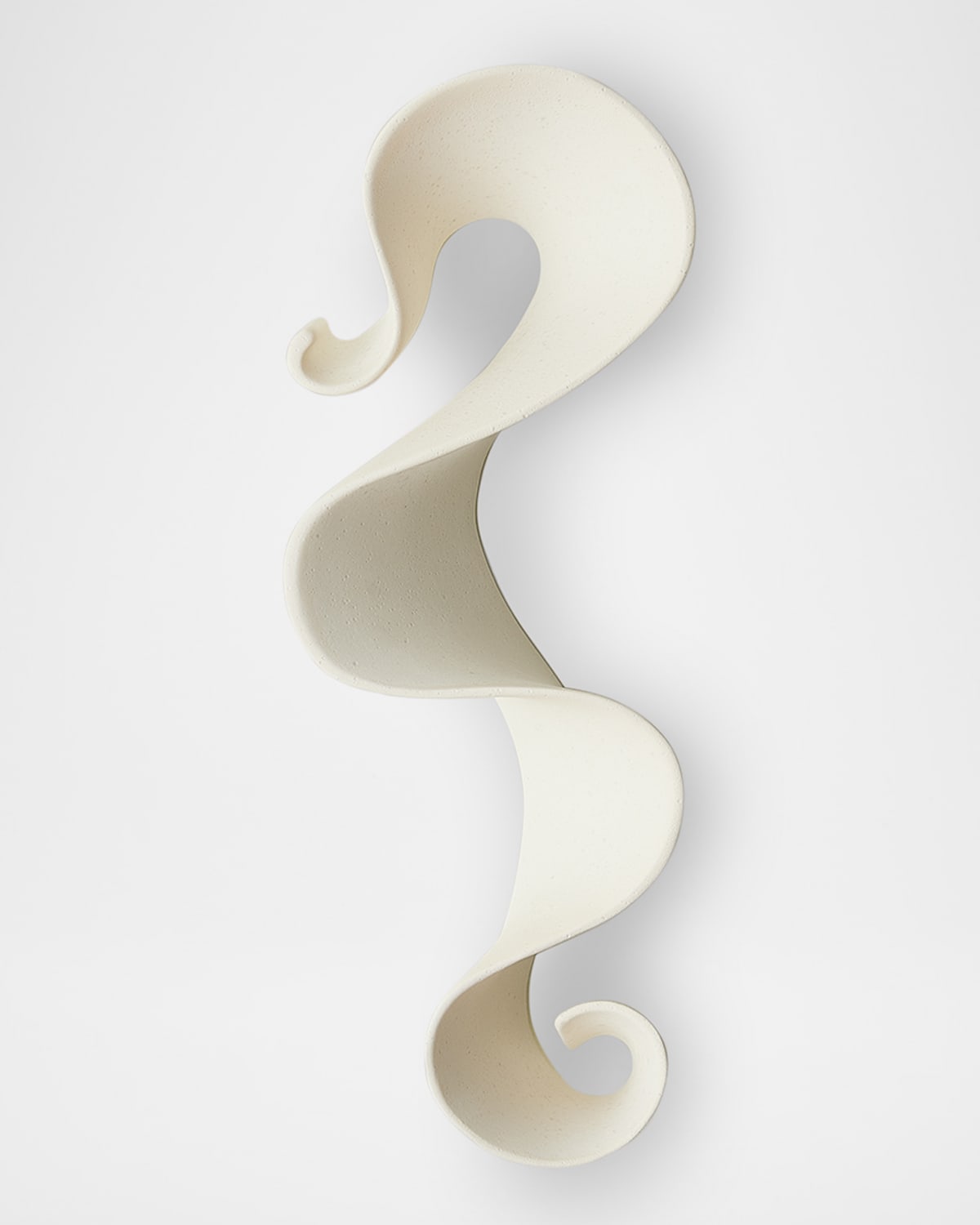 Global Views Tempest Wall Ribbon, Medium In White