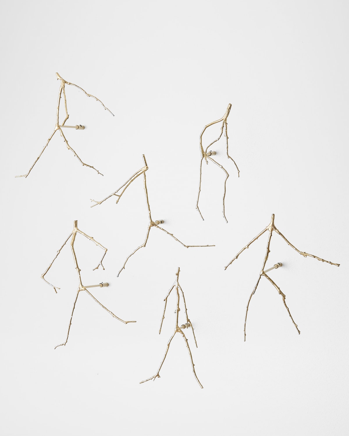 Global Views Foley's Follie Wall Decor, Set Of 6 In Gold