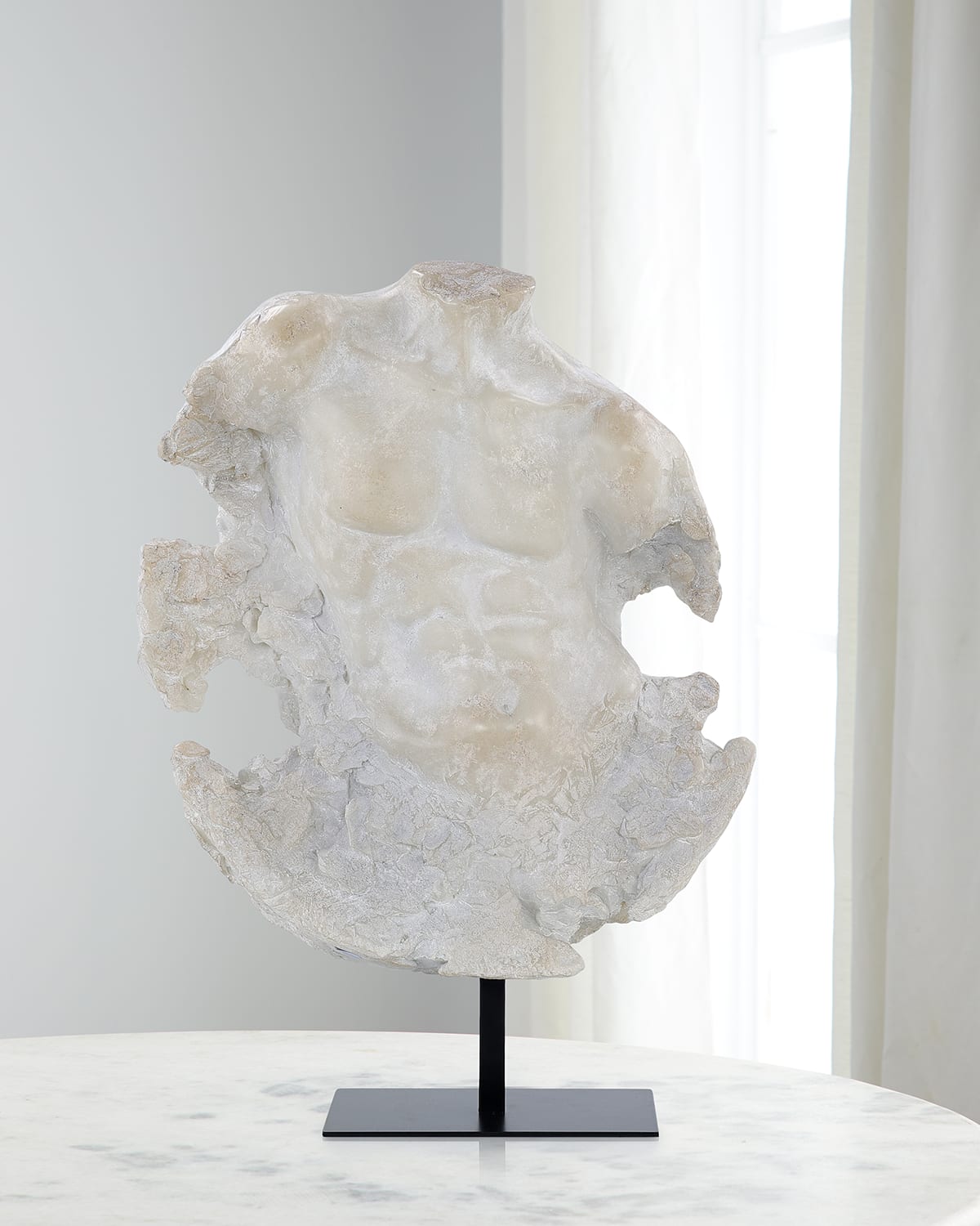 John-richard Collection Evolving Torso Sculpture Ii In Metallic