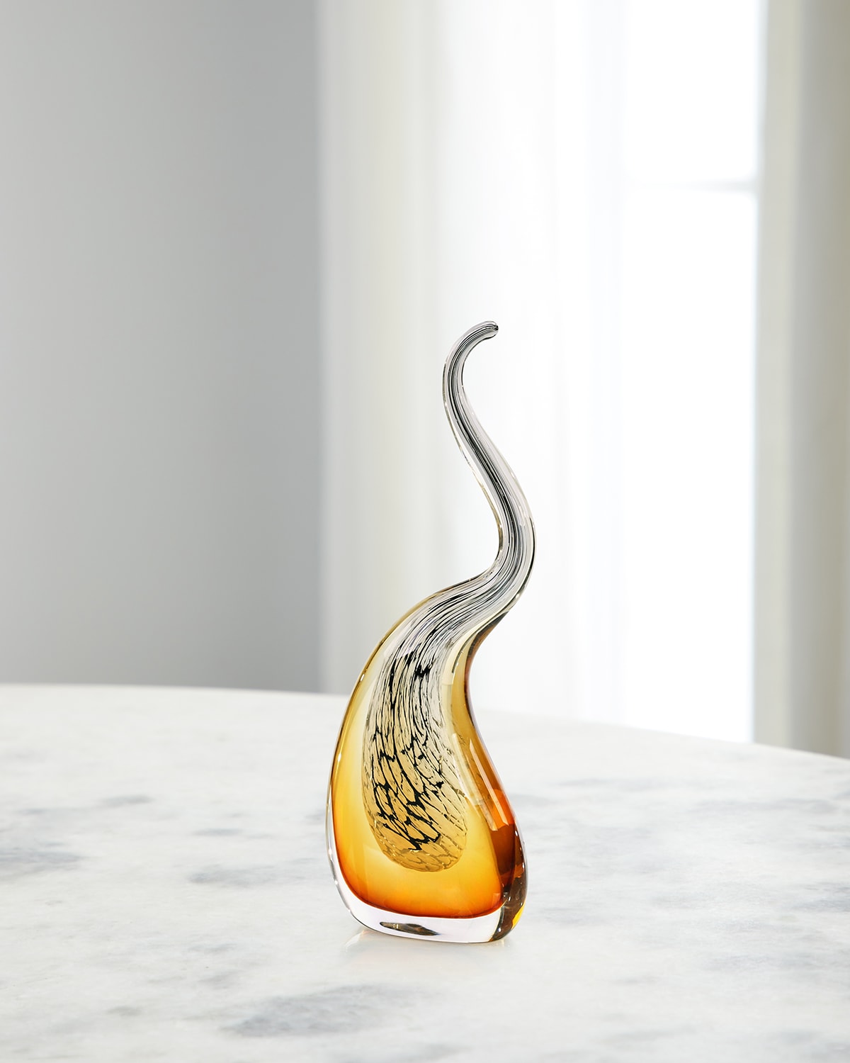 John-richard Collection Wisp Of Glass Sculpture, Large In Metallic