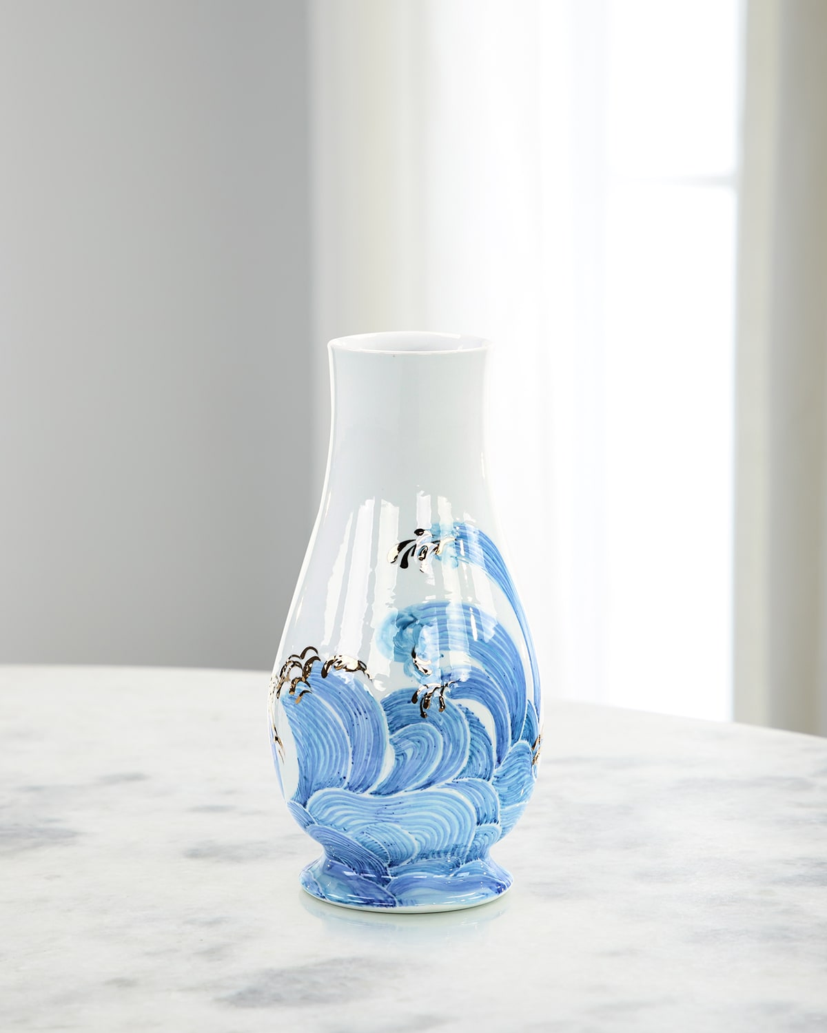 John-richard Collection Rolling Fields Vase In Blue