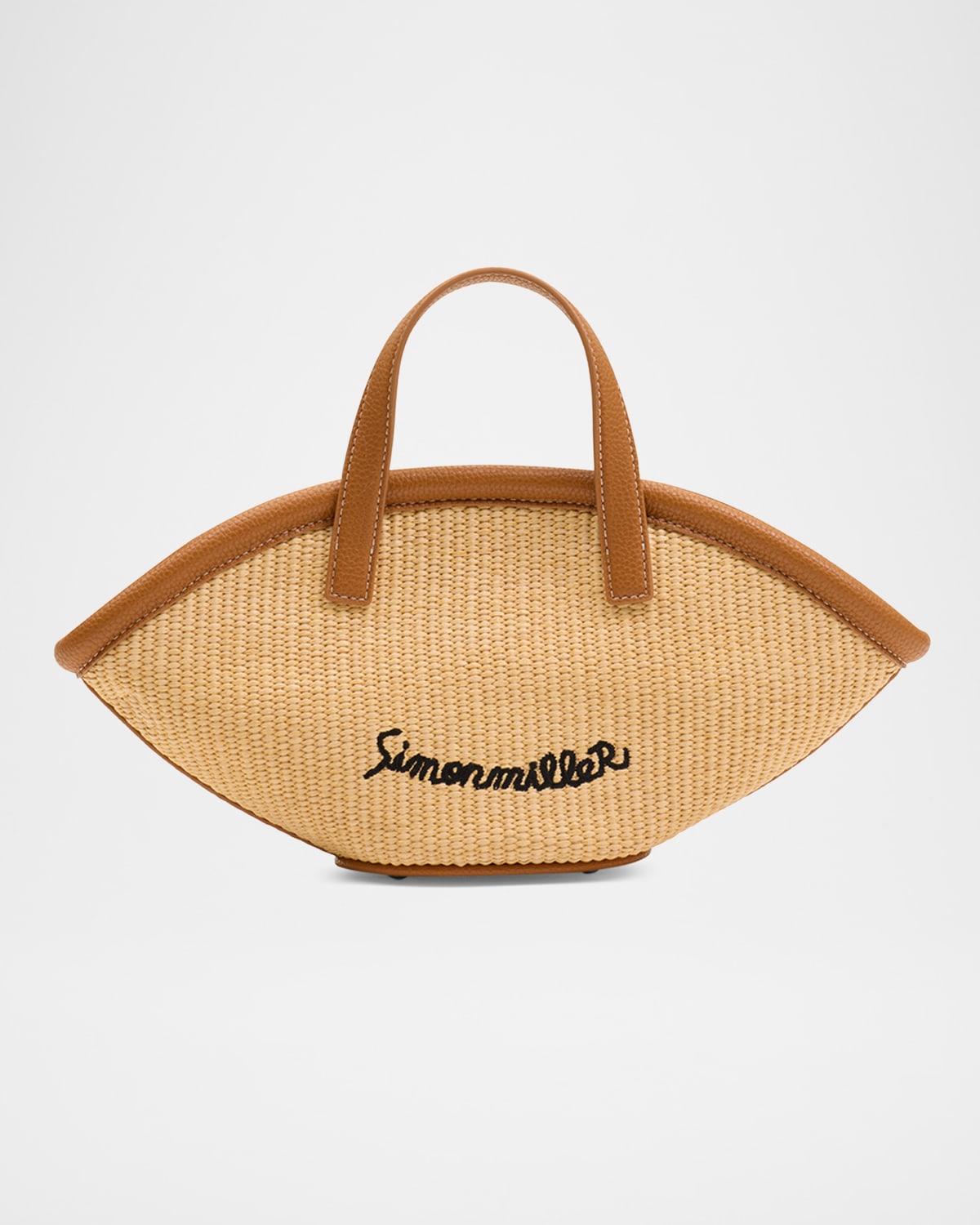SIMONMILLER Mercado Mini Straw Tote Bag