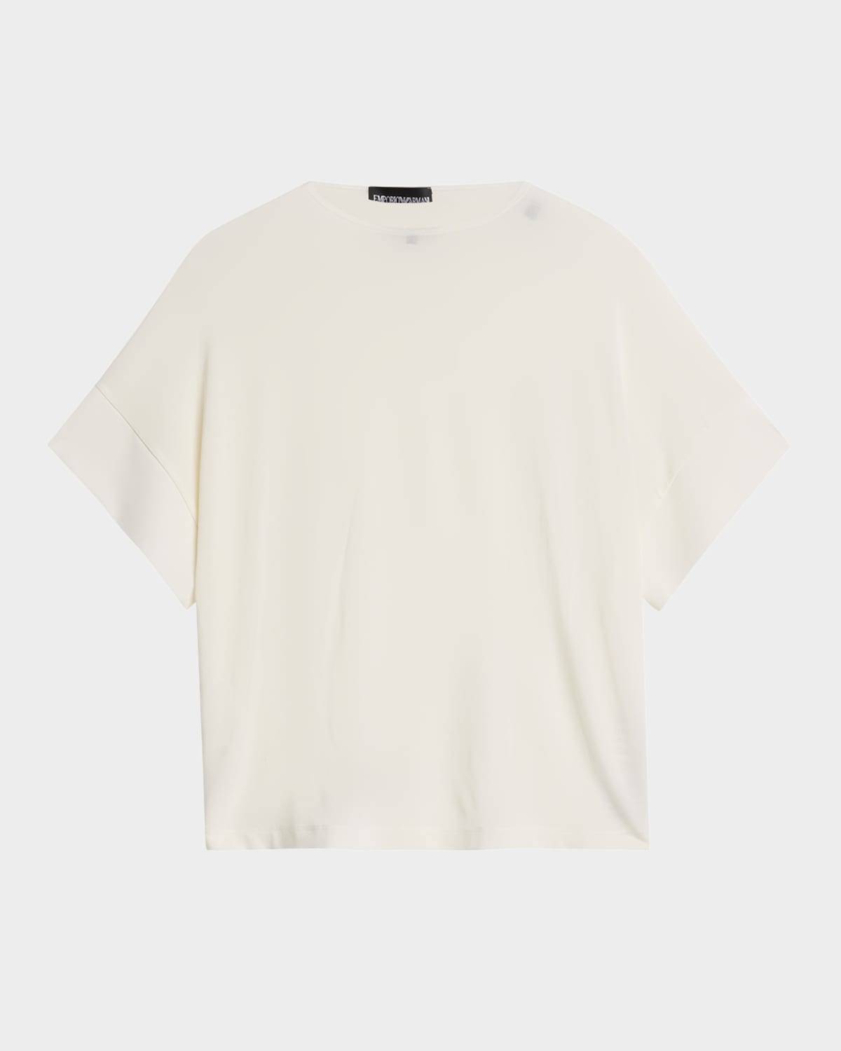 Emporio Armani Embellished Crewneck T-shirt In White