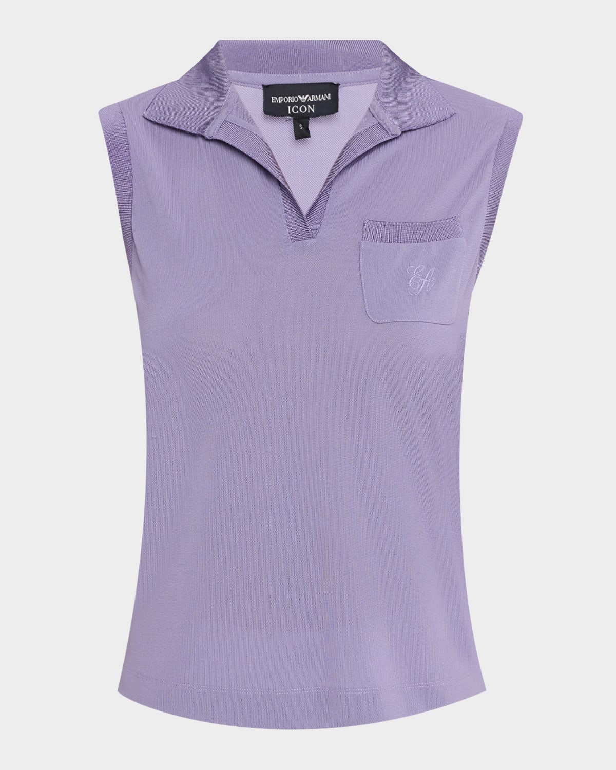 EMPORIO ARMANI SLEEVELESS PIQUE POLO 