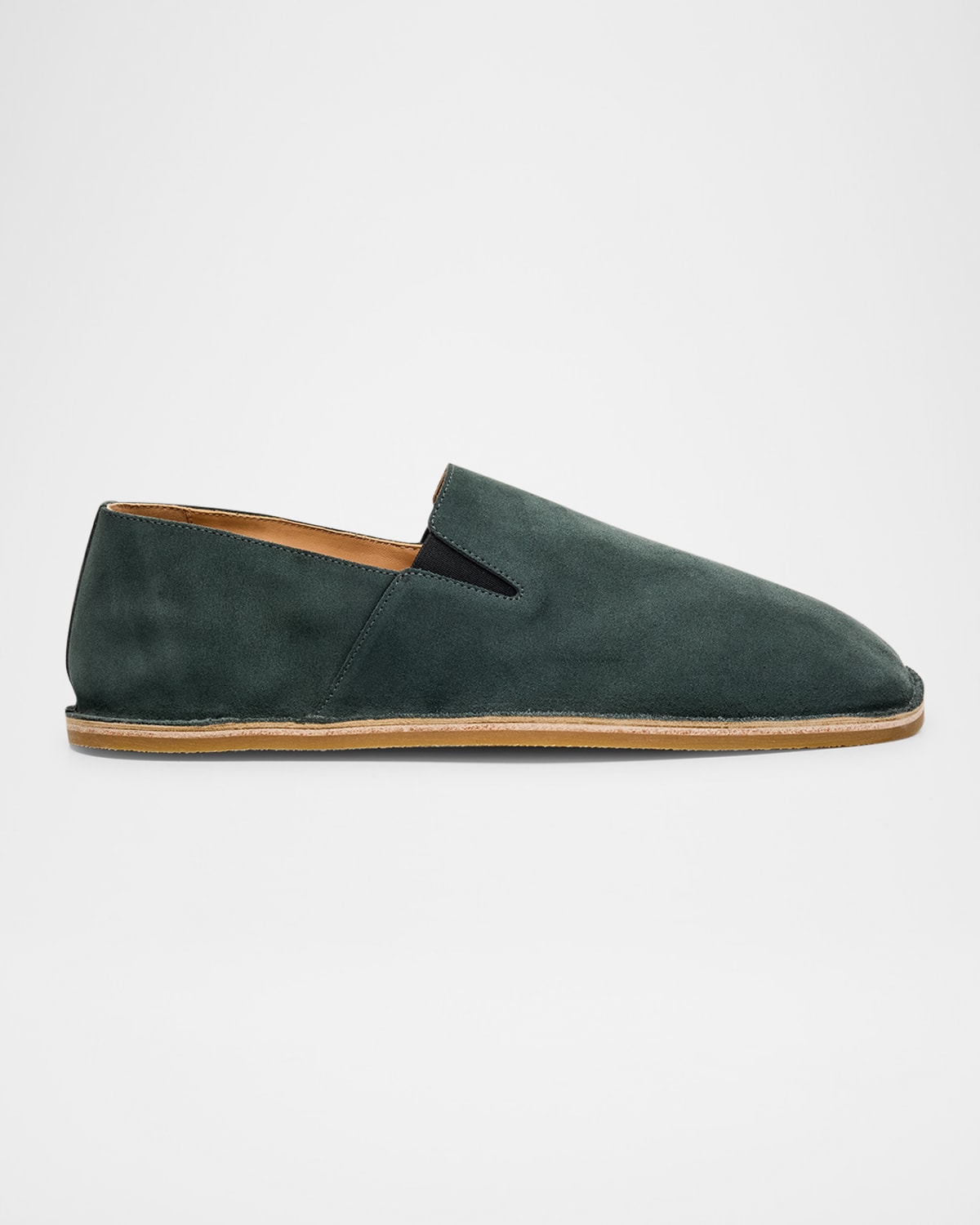 Men's Leather Slip-On Espadrilles