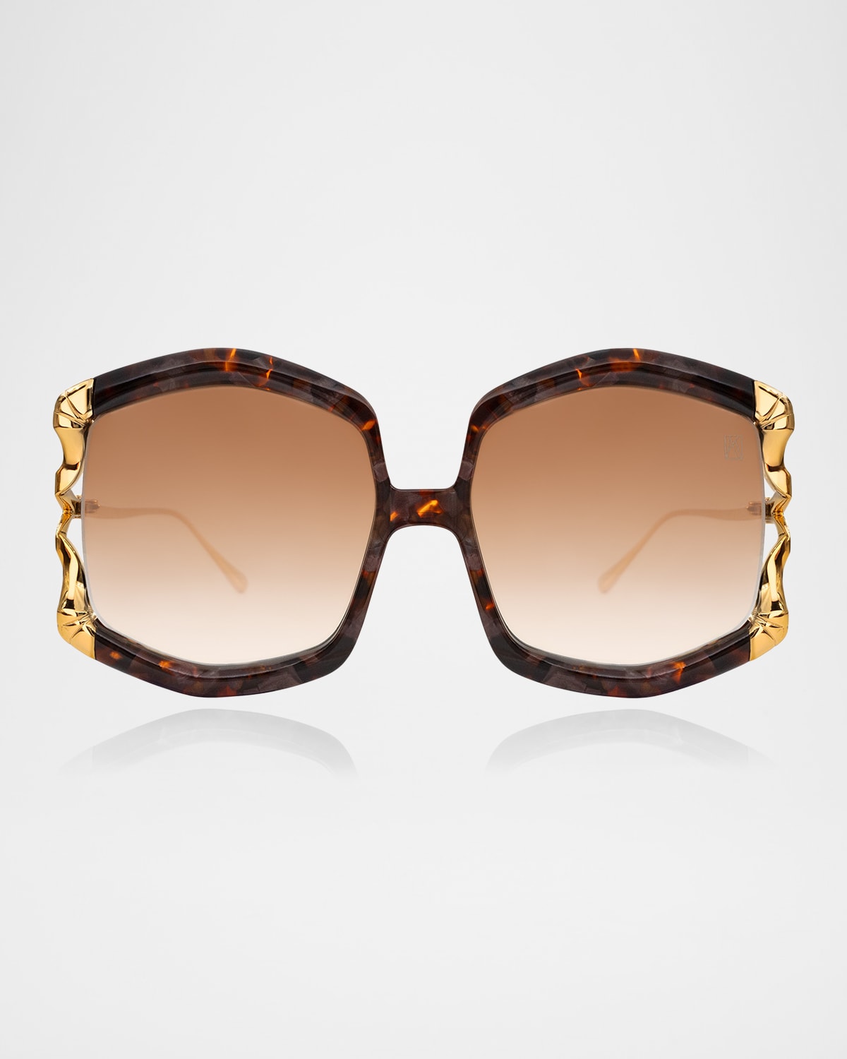 Anna-karin Karlsson La Vie En Rose Sunglasses In Brown