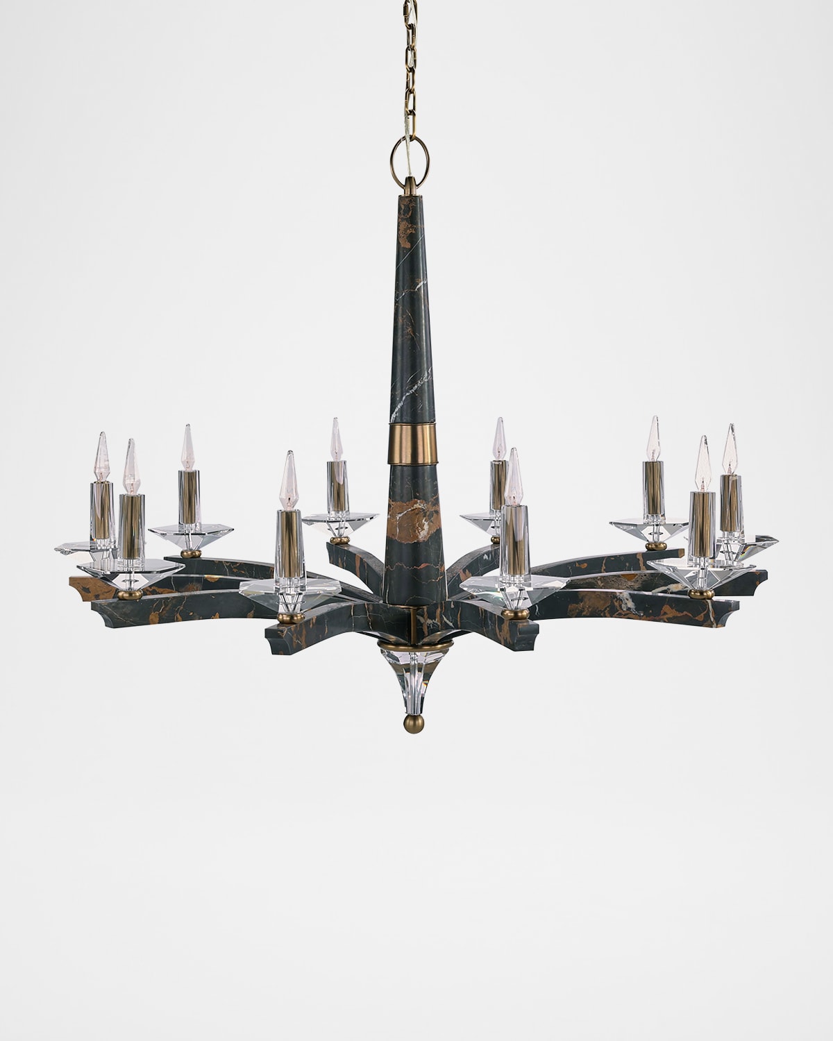 John-richard Collection Inverness 10-light Marble Chandelier, 53" Round