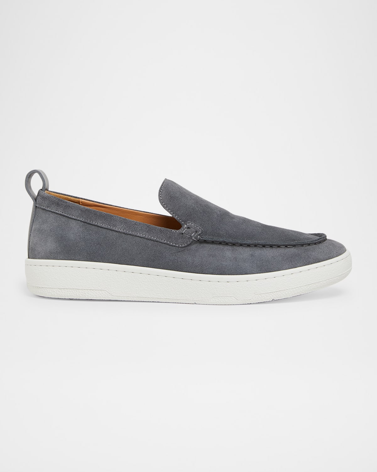 Men's Suede Rubber-Sole Loafers