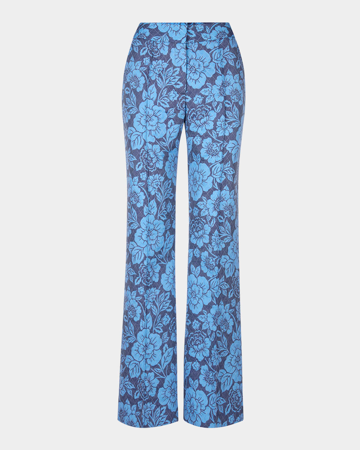 Wide-Leg Pintuck Trousers