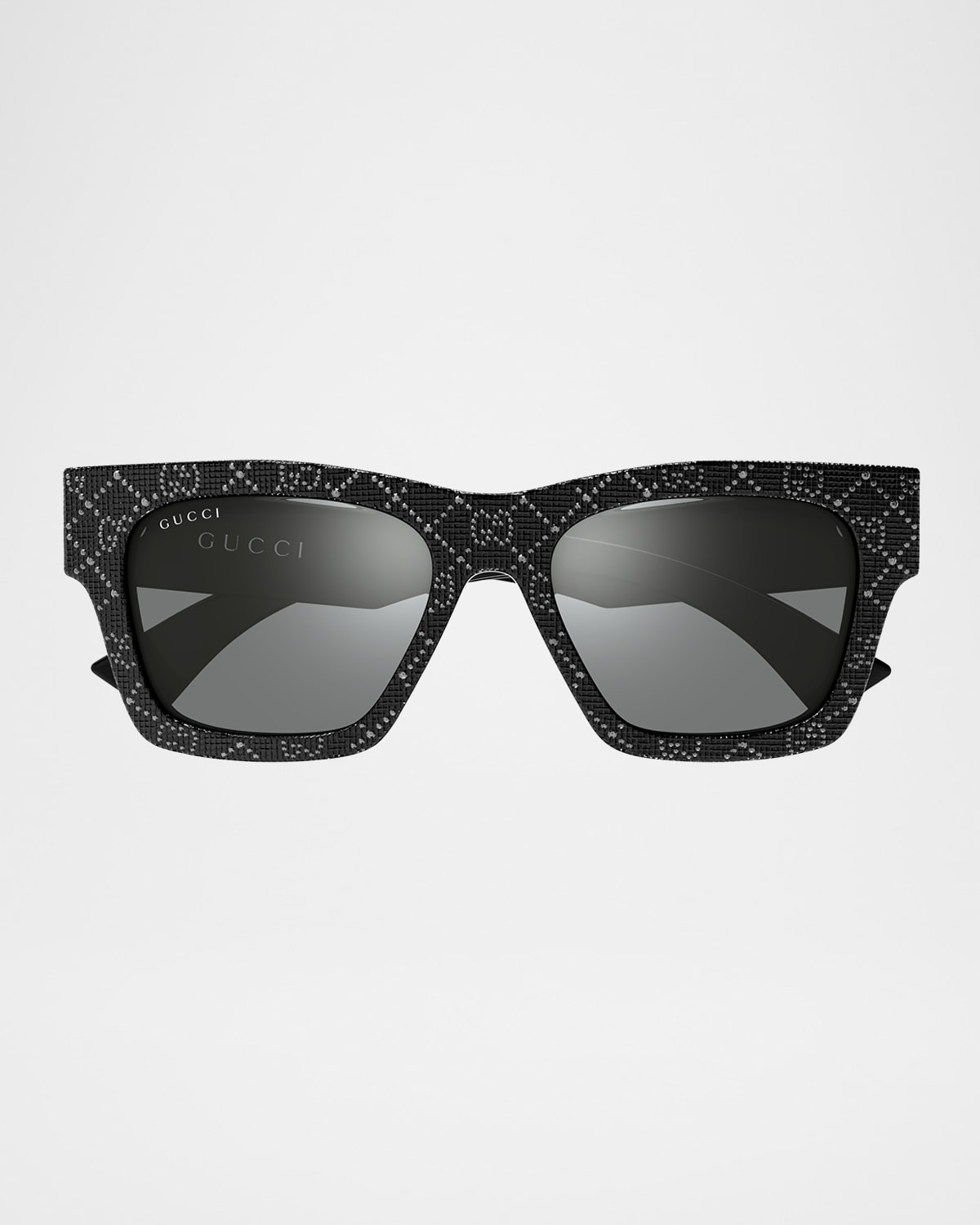 Gucci 1835s Rectangular Acetate Sunglasses In Black