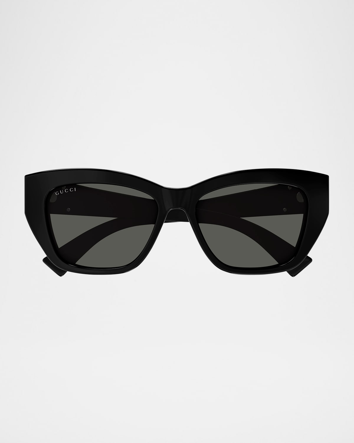 Gucci 1844sa Cat Eye Acetate Sunglasses In Black