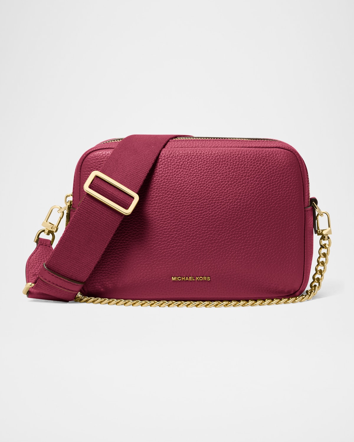 Michael Michael Kors Bryant Medium Pebbled Leather Camera Crossbody Bag