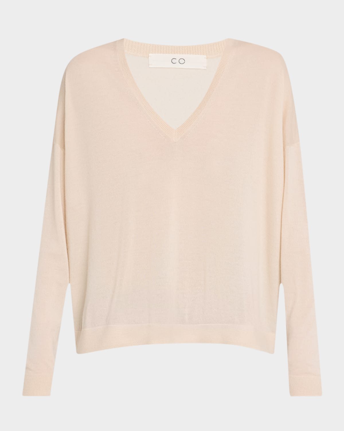Asymmetric Cashmere Crewneck Sweater