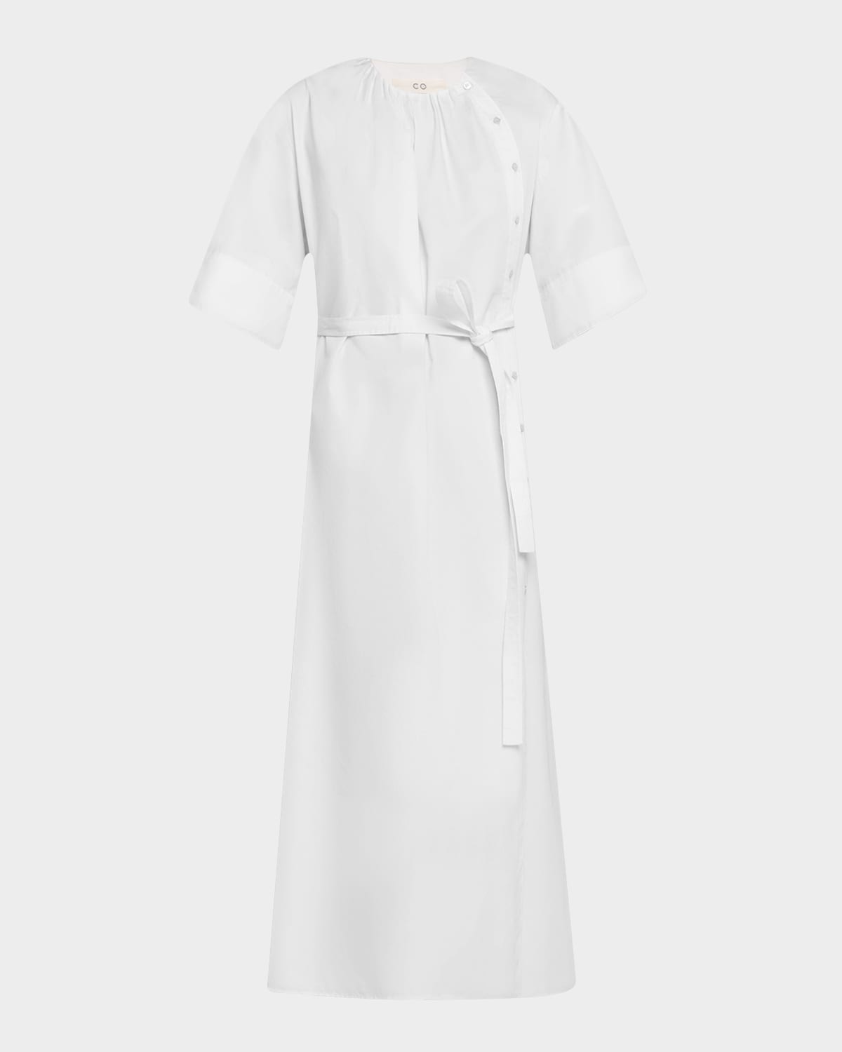 Gathered High-Low Tunic Shirt