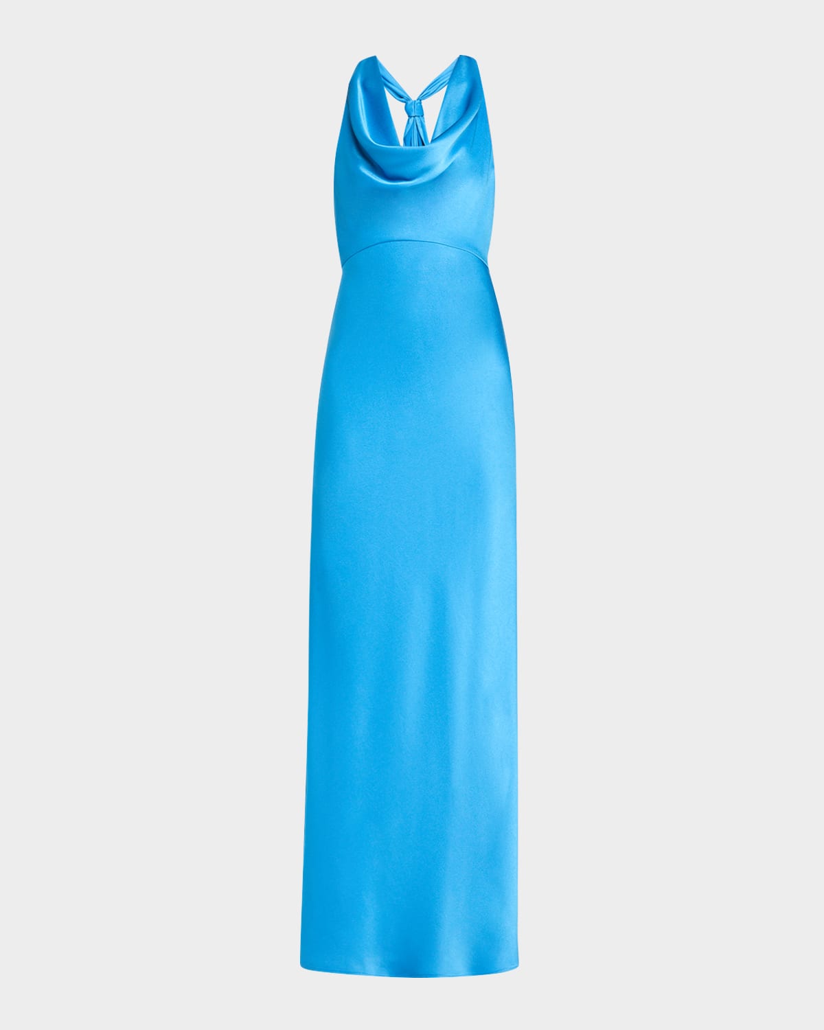 Katniss Cowl-Neck Halter Gown