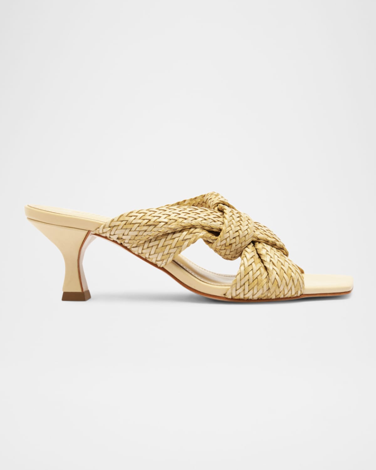 SCHUTZ KALI WOVEN KNOT SLIDE SANDALS 