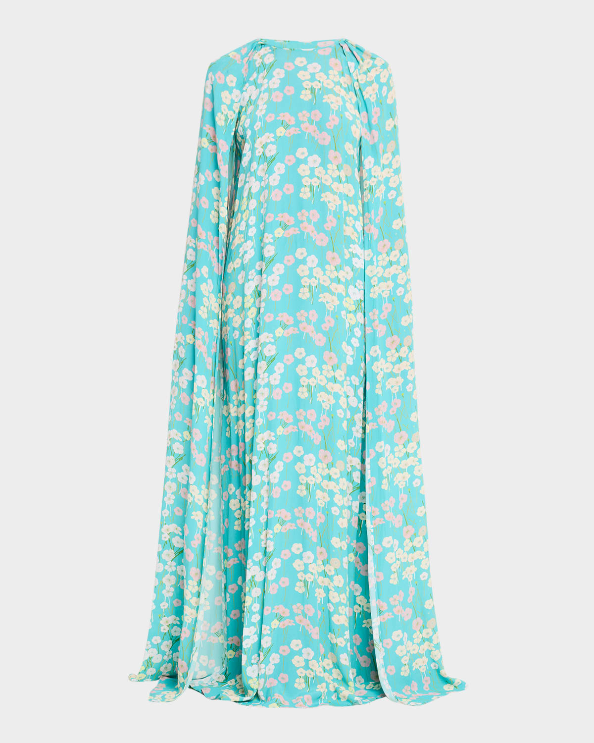Bernadette Minnie Floral Cape Maxi Dress