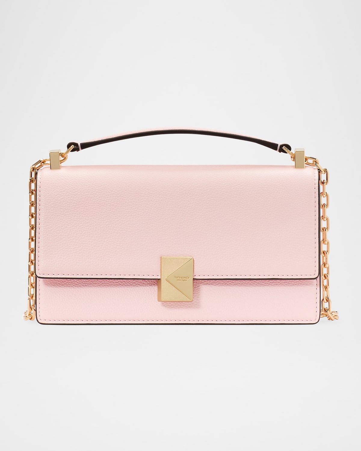 deco mini flap pebbled leather crossbody bag