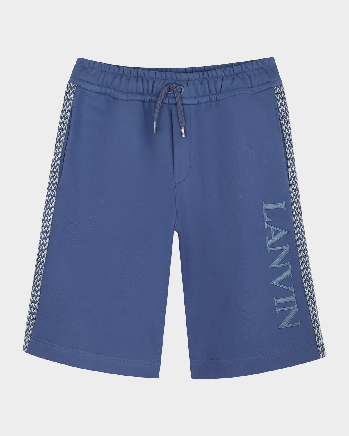 Lanvin Kids Shorts In Gray Blue