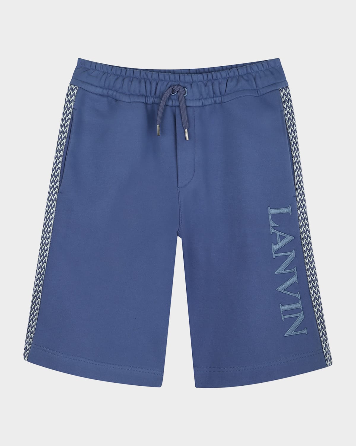 Lanvin Kids Shorts In Gray Blue