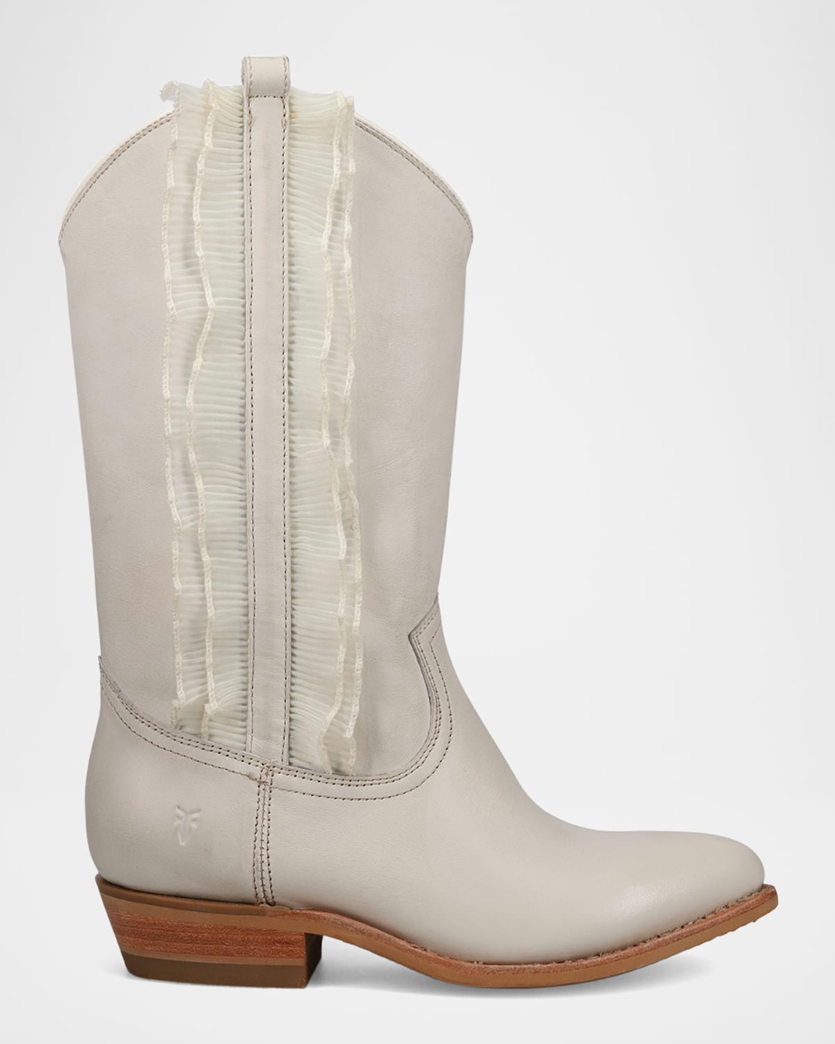 Billy Leather Ruffle Western Boots