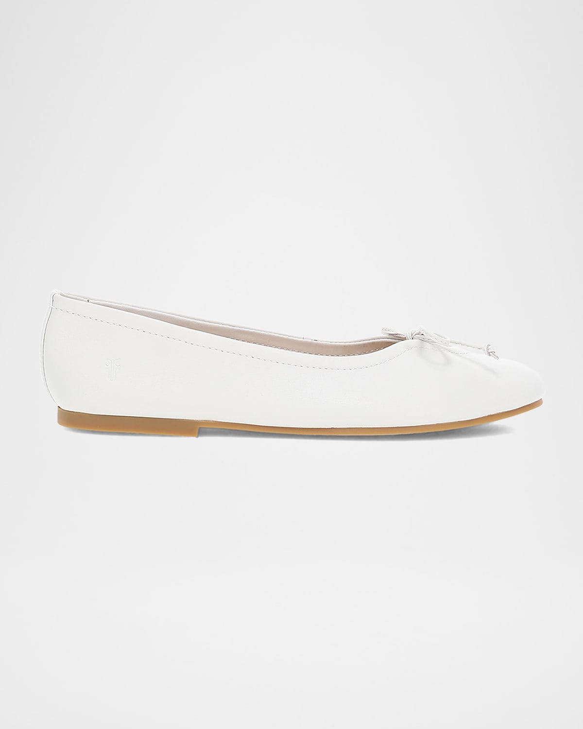 Emma Leather Bow Ballerina Flats