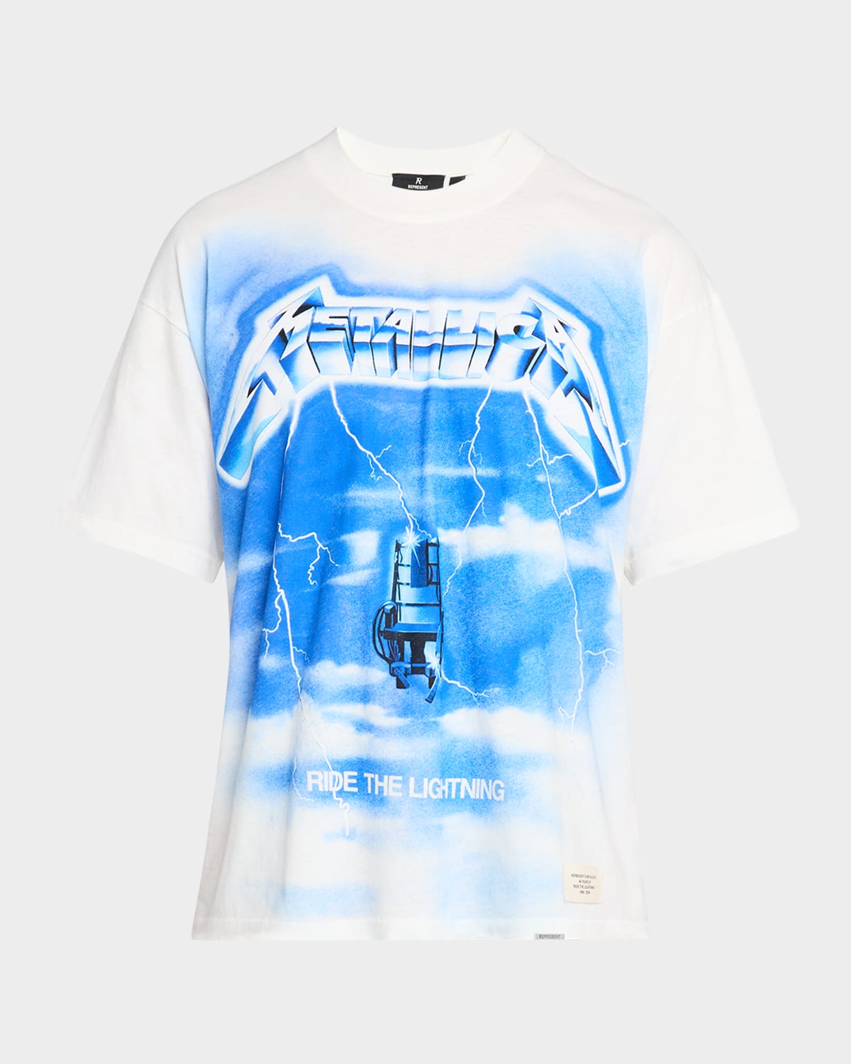 Shop Represent Men's Metallica Ride The Lightning T-shirt In White