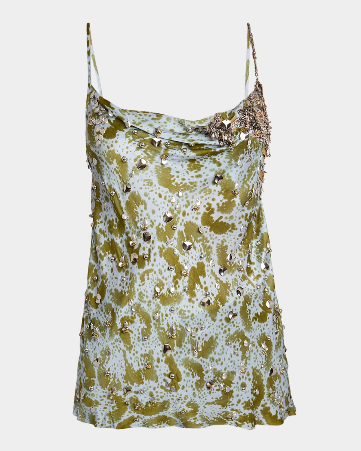 Chai Printed Embellished Blouse