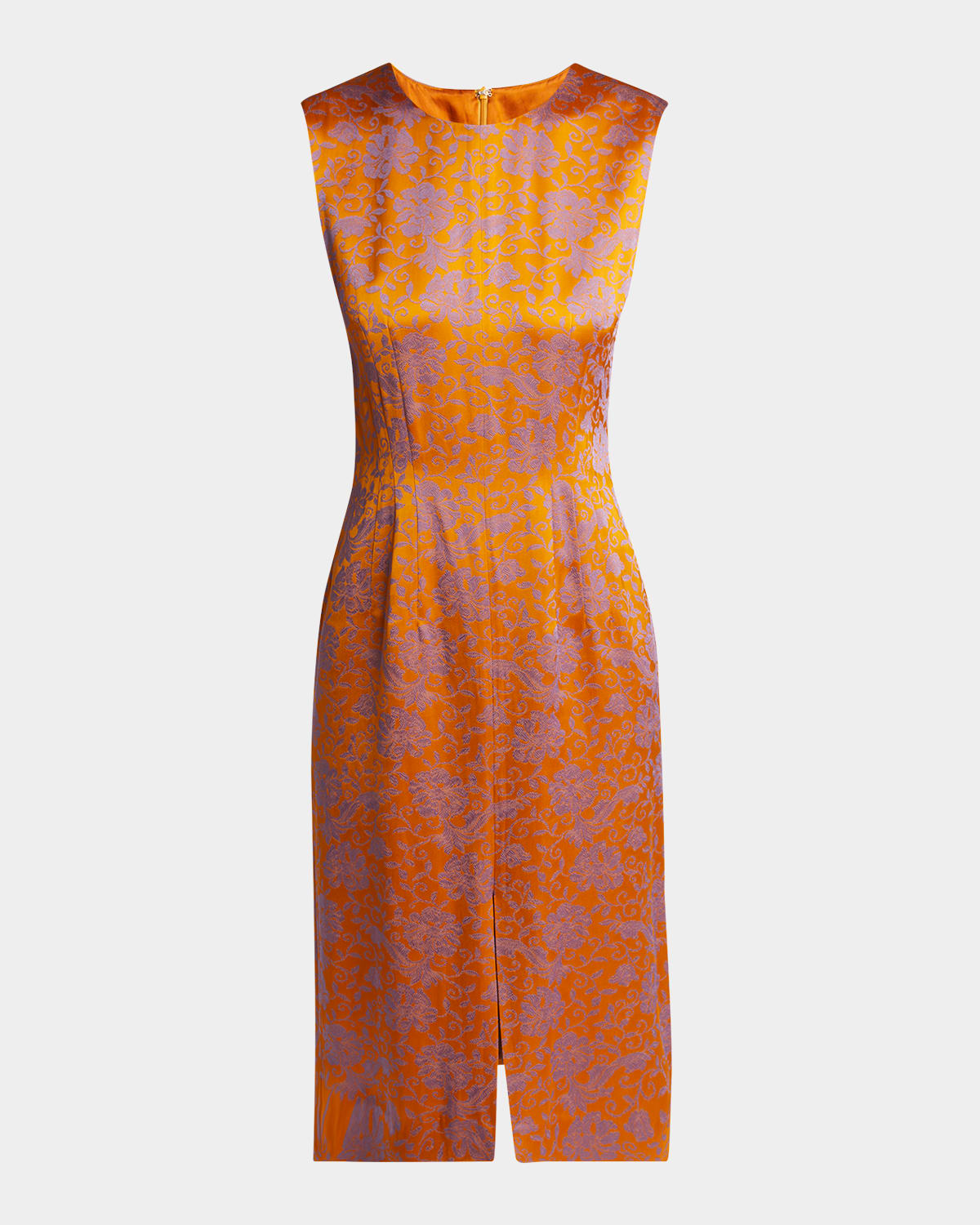 Dries Van Noten Delina Floral Jacquard Midi Dress