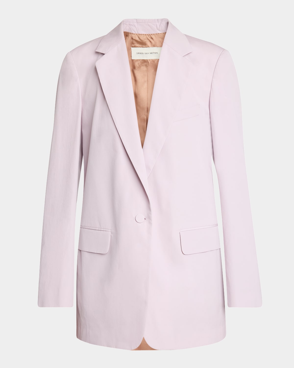 Dries Van Noten Blanchets Cotton Jacket In Lilac