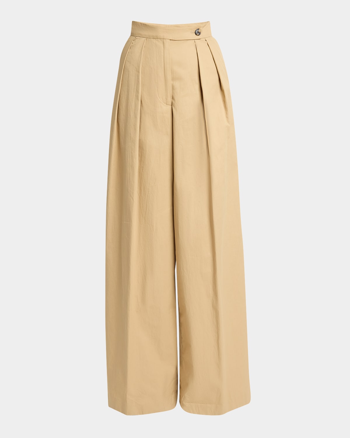 DRIES VAN NOTEN PAMPLONA PLEATED WIDE LEG PANTS 