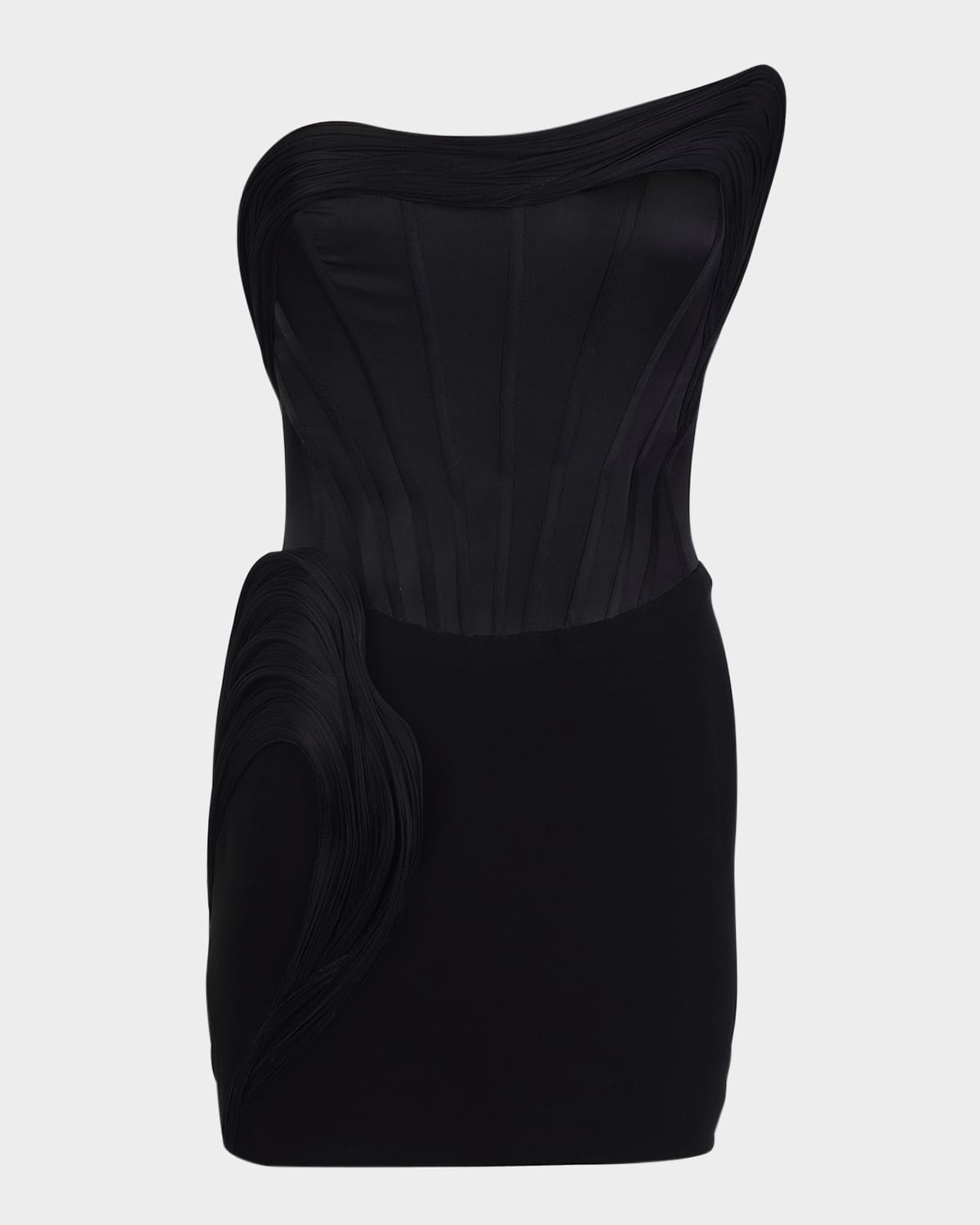 Sculpted Strapless Corset Mini Dress