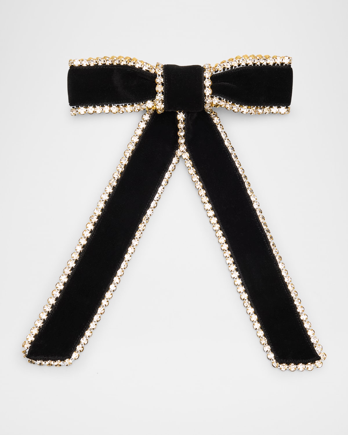 Lilly Crystal Velvet Bow