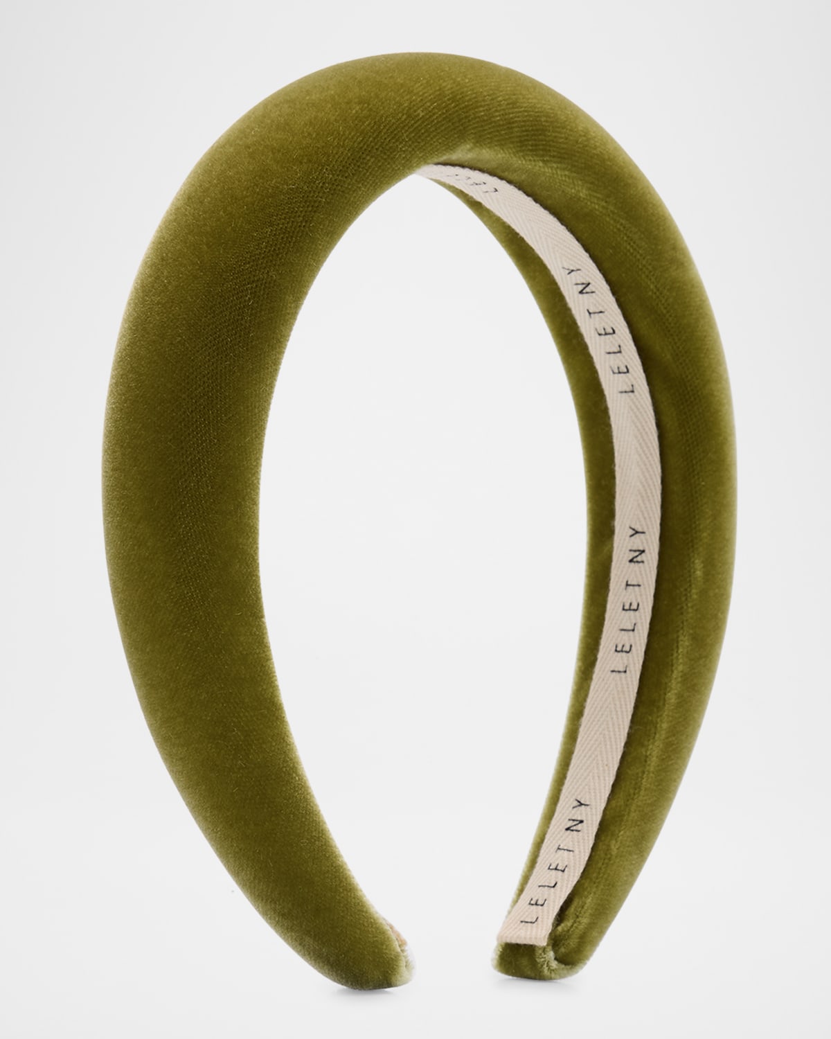 Lelet Ny Heloise Velvet Padded Headband In Moss