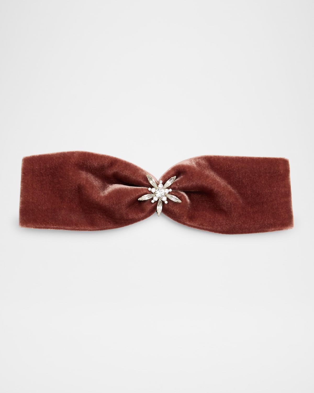 Lelet Ny Avril Crystal Velvet Wrap Headband In Amethyst
